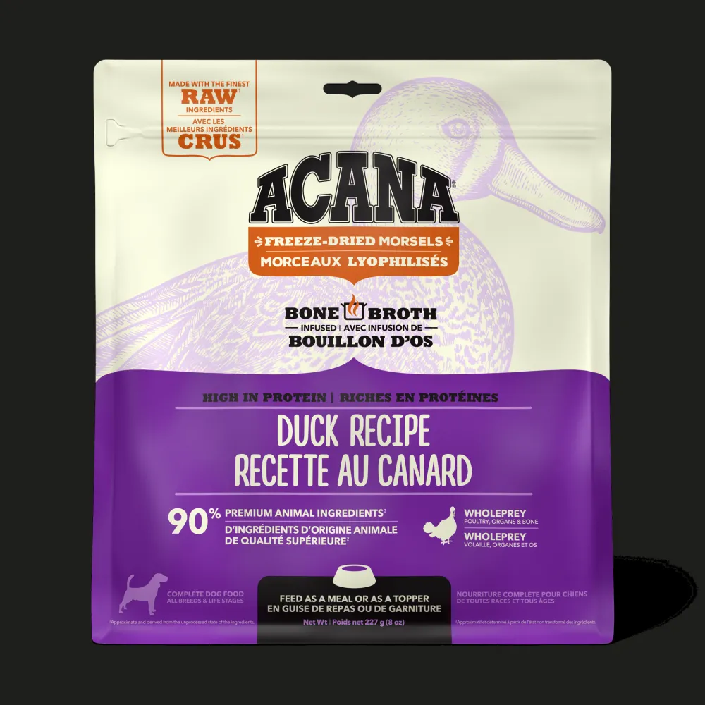 New Freeze-Dried Food Morsels Duck Recipe Food Dry, Wet, Freeze Dried, Etc.