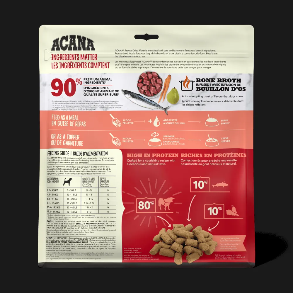 Fashion Freeze-Dried Food Morsels Ranch-Raised Beef Recipe Food Dry, Wet, Freeze Dried, Etc.