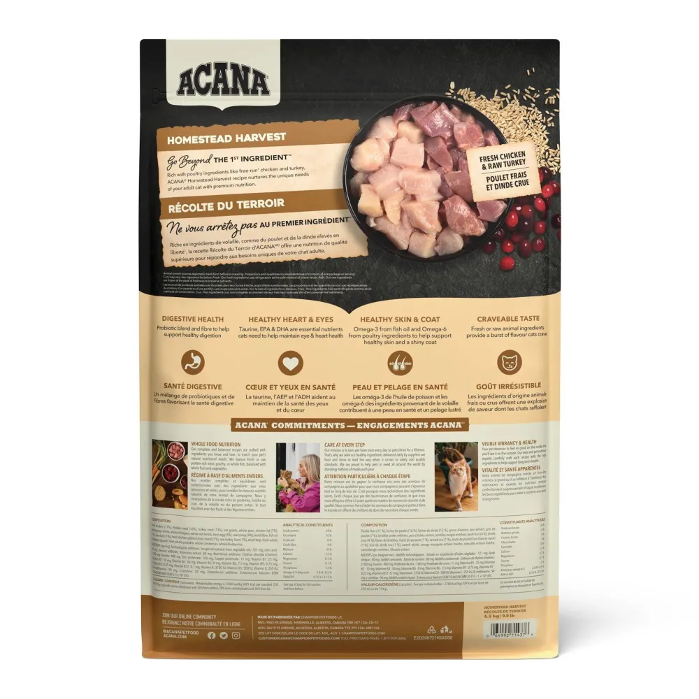 Online Premium Cat Food Homestead Harvest Recipe Dry Food Dry Cat Food