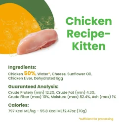 Best HQS Kitten Chicken Recipe In Broth Wet Food Cans, Pouches, Tetra Paks, Etc.