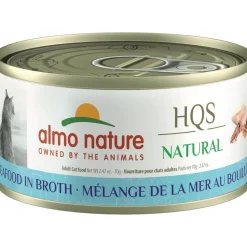 Sale HQS Natural Mixed Seafood in Broth Grain-Free Canned Cat Food Wet Food Cans, Pouches, Tetra Paks, Etc.