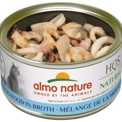 Sale HQS Natural Mixed Seafood in Broth Grain-Free Canned Cat Food Wet Food Cans, Pouches, Tetra Paks, Etc.
