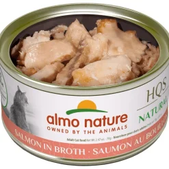 Clearance HQS Natural Salmon in Broth Grain-Free Canned Cat Food Wet Food Cans, Pouches, Tetra Paks, Etc.