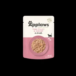 New Cat Pouch Tuna with Shrimp In Broth Wet Food Cans, Pouches, Tetra Paks, Etc.