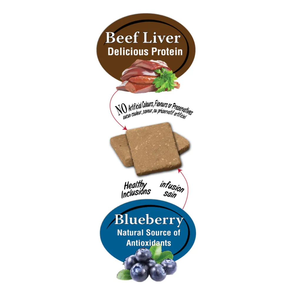 Fashion Benny Bullys Beef Liver Plus Real Blueberry Treats Treats & Chews