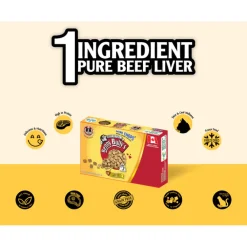 Sale Benny Bullys Cat Mini Chops Beef Liver Treats Crunchy, Soft, Lickable, Etc.