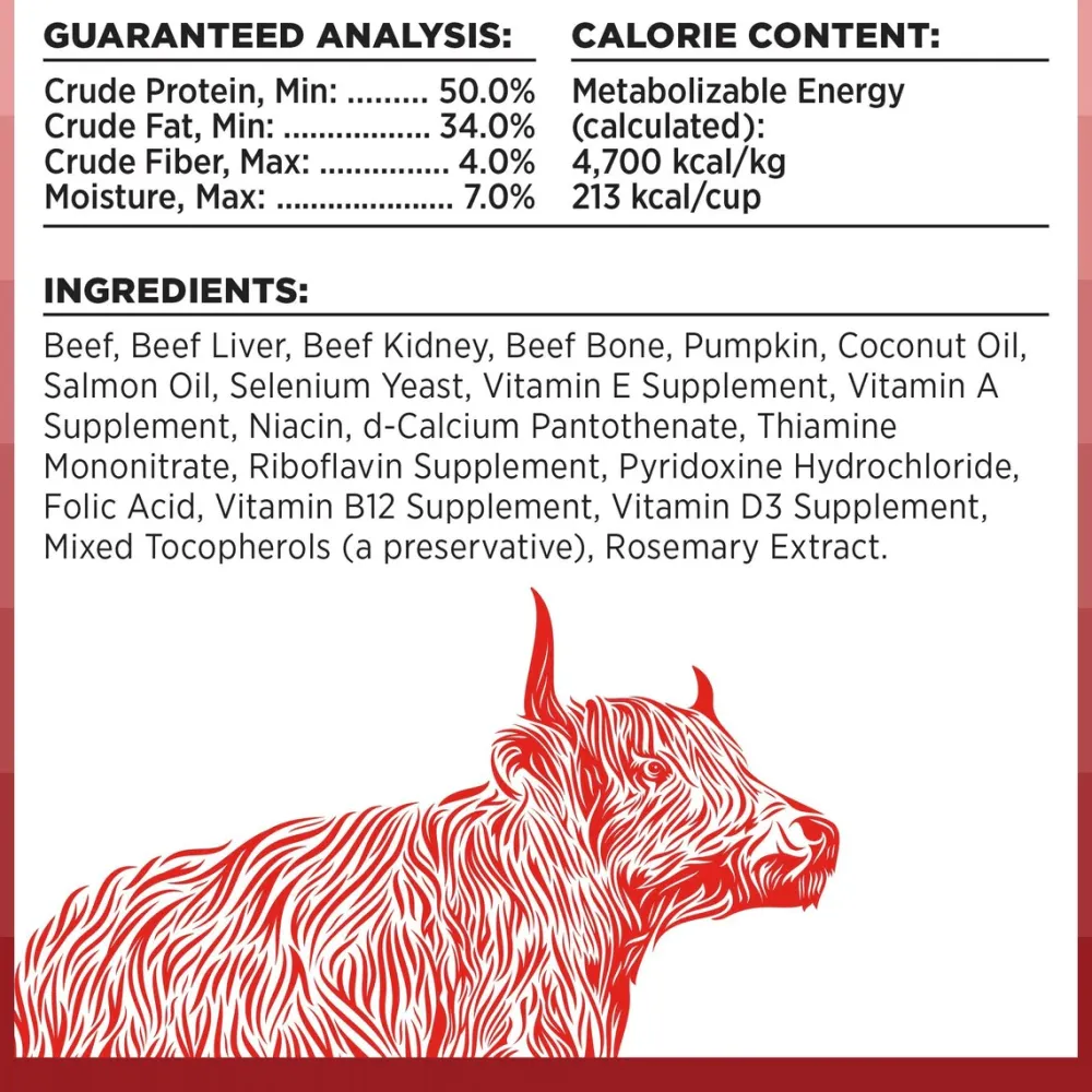 New Rawbble Beef Recipe Grain-Free Freeze-Dried Dog Food Food Dry, Wet, Freeze Dried, Etc.