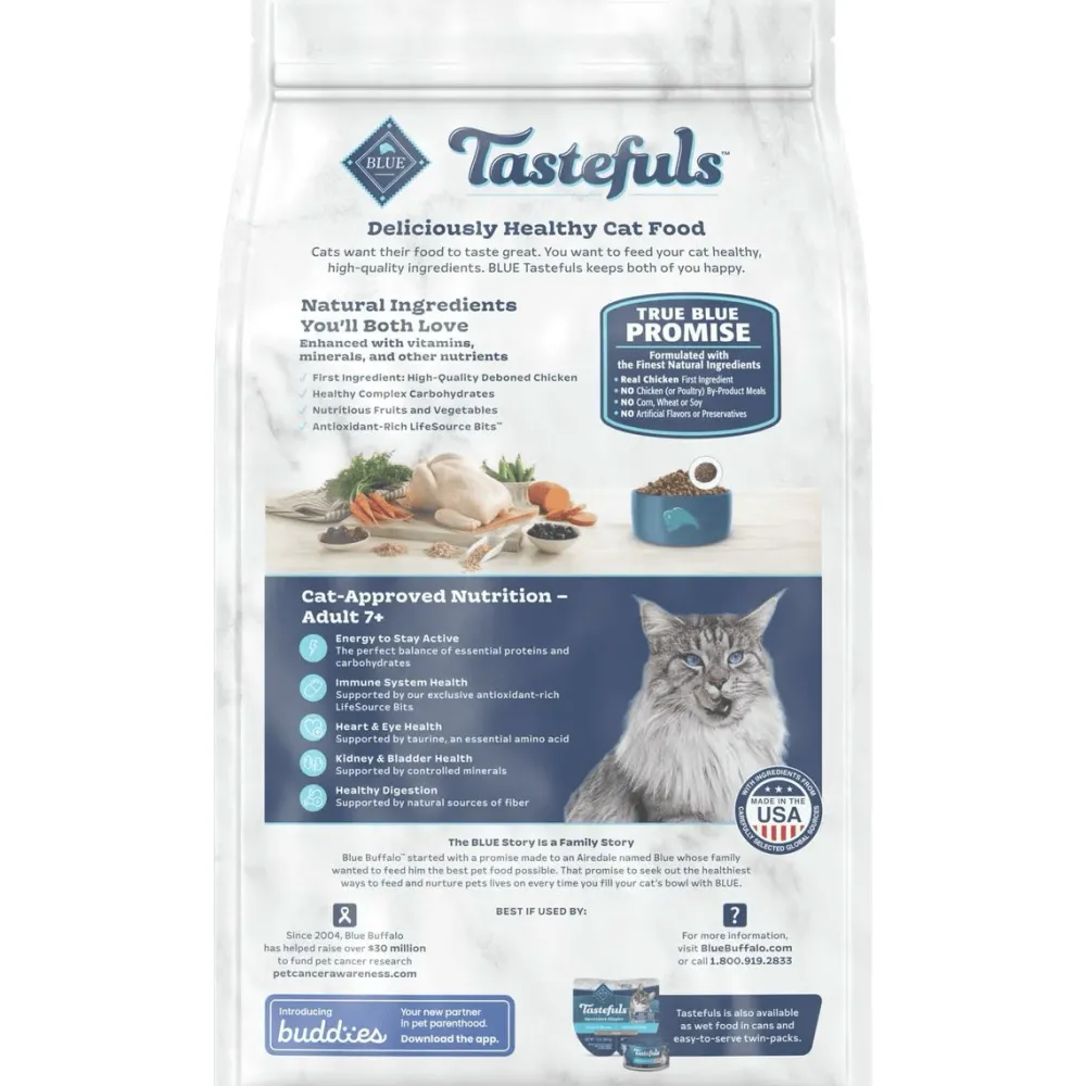 Fashion Tastefuls Natural Chicken Adult 7+ Dry Cat Food Dry Food Dry Cat Food