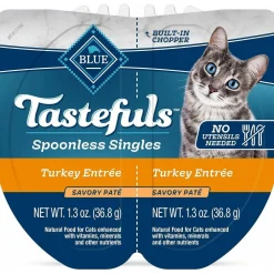 Best Tastefuls Spoonless Singles Adult Turkey Entree Pate Wet Food Cans, Pouches, Tetra Paks, Etc.
