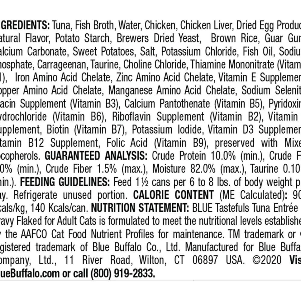 Hot Tastefuls Tuna Entrée in Gravy Flaked Wet Cat Food Wet Food Cans, Pouches, Tetra Paks, Etc.