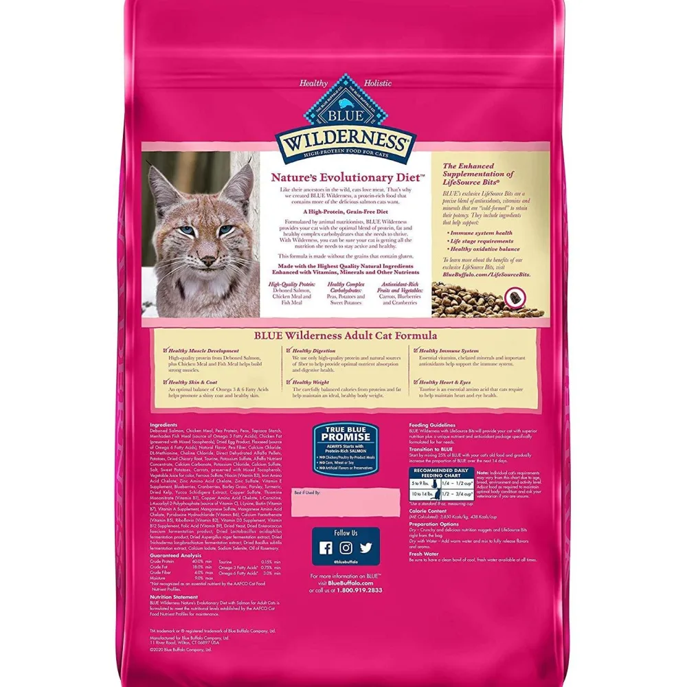 Hot Wilderness Cat Food Adult Salmon Dry Food Dry Cat Food