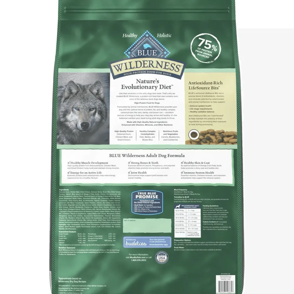 Sale Wilderness With Healthy Grains Duck Adult Dry Dog Food Food Dry, Wet, Freeze Dried, Etc.
