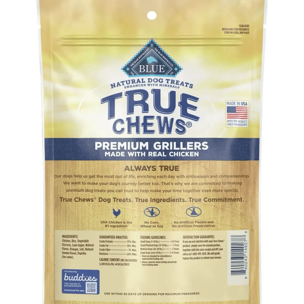 Clearance Blue True Chews Dog Treats Grillers Chicken Treats Treats & Chews