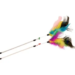 Best Bud Z Cat Toy Feather Duster Multicoloured Supplies Collars, Scratchers, Toys, Etc.