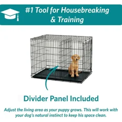 Fashion Deluxe Dog Crate With Double Door Supplies Leashes, Collars, Beds, Flea & Tick, Etc.