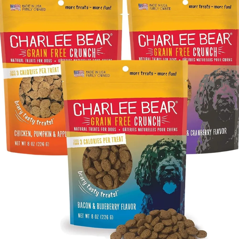 New Bundle: Bacon & Blueberry Flavour, Chicken, Pumpkin & Apple Flavour, and Turkey, Sweet Potato and Cranberry Flavour - 8oz bags Treats Treats & Chews