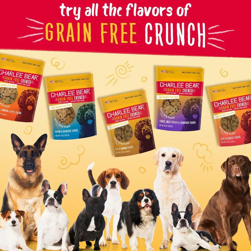New Bundle: Bacon & Blueberry Flavour, Chicken, Pumpkin & Apple Flavour, and Turkey, Sweet Potato and Cranberry Flavour - 8oz bags Treats Treats & Chews
