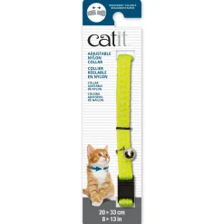 Sale Adjustable Breakaway Nylon Collar Reflective Yellow Supplies Collars, Scratchers, Toys, Etc.