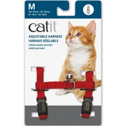 Fashion Adjustable Nylon Harness Red Supplies Collars, Scratchers, Toys, Etc.