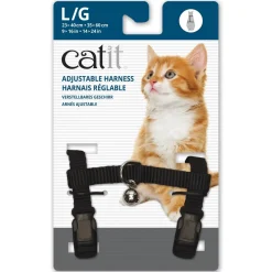 Sale Adjustable Nylon Harness Black Supplies Collars, Scratchers, Toys, Etc.