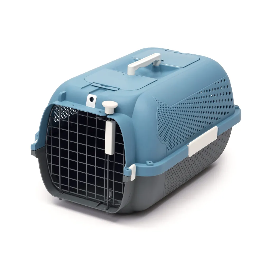 Discount Cat Carrier Medium Blue & Grey Supplies Collars, Scratchers, Toys, Etc.