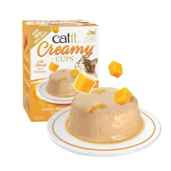 Sale Creamy Cups Chicken Mousse with Mango Treats Crunchy, Soft, Lickable, Etc.