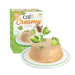 Best Creamy Cups Chicken Mousse with Kiwi Treats Crunchy, Soft, Lickable, Etc.