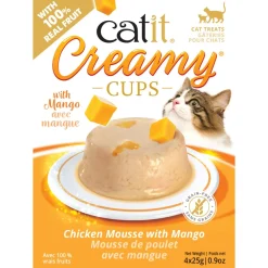 Sale Creamy Cups Chicken Mousse with Mango Treats Crunchy, Soft, Lickable, Etc.