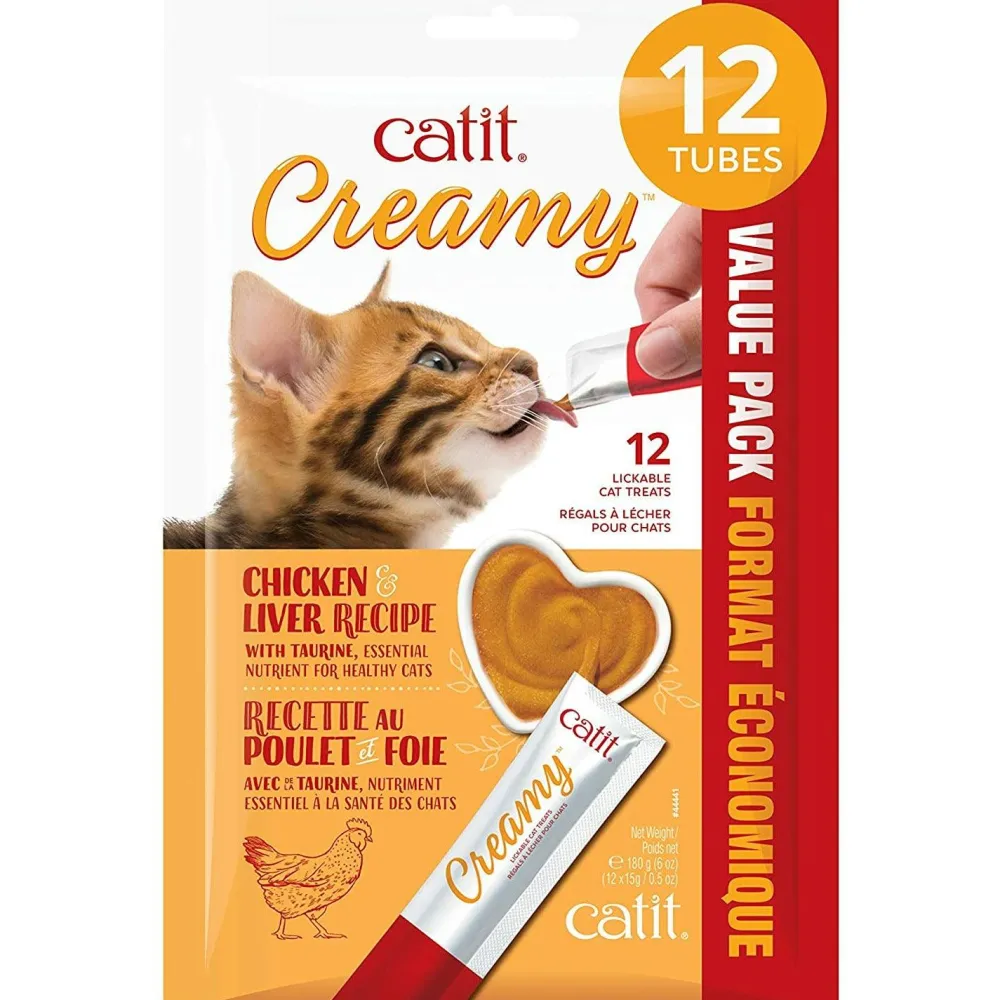 Clearance Creamy Lickable Treats Chicken & Liver Treats Crunchy, Soft, Lickable, Etc.