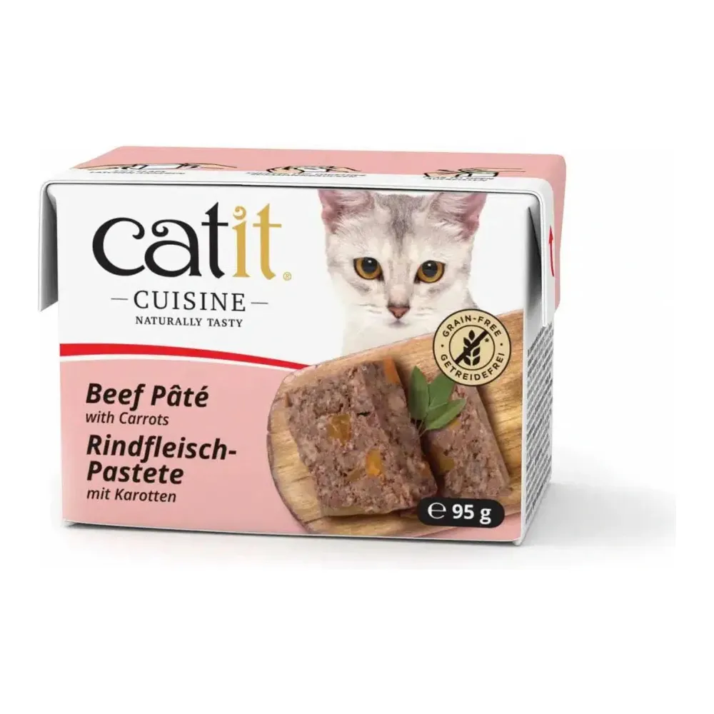 Hot Cuisine Beef Pâté with Carrots Wet Cat Food Wet Food Cans, Pouches, Tetra Paks, Etc.