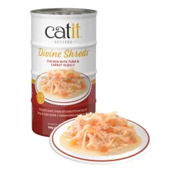 Sale Divine Shreds Chicken, Tuna & Carrot In Jelly 4 Pack Wet Food Cans, Pouches, Tetra Paks, Etc.