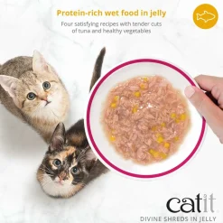 Discount Divine Shreds Tuna, Seabream & Wakame In Jelly 4 Pack Wet Food Cans, Pouches, Tetra Paks, Etc.