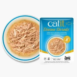 Hot Divine Shreds Wet Pouches Tuna, Chicken & Wakame Wet Food Cans, Pouches, Tetra Paks, Etc.