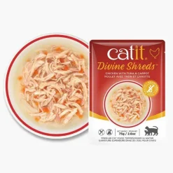 Sale Divine Shreds Wet Pouches Chicken, Tuna & Carrot Wet Food Cans, Pouches, Tetra Paks, Etc.