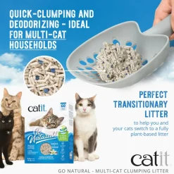 Fashion Go Natural Pea Husk Multi-Cat Clumping Litter Vanilla Scented Supplies Collars, Scratchers, Toys, Etc.