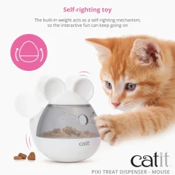Sale Pixi Cat Treat Dispenser Mouse Supplies Collars, Scratchers, Toys, Etc.