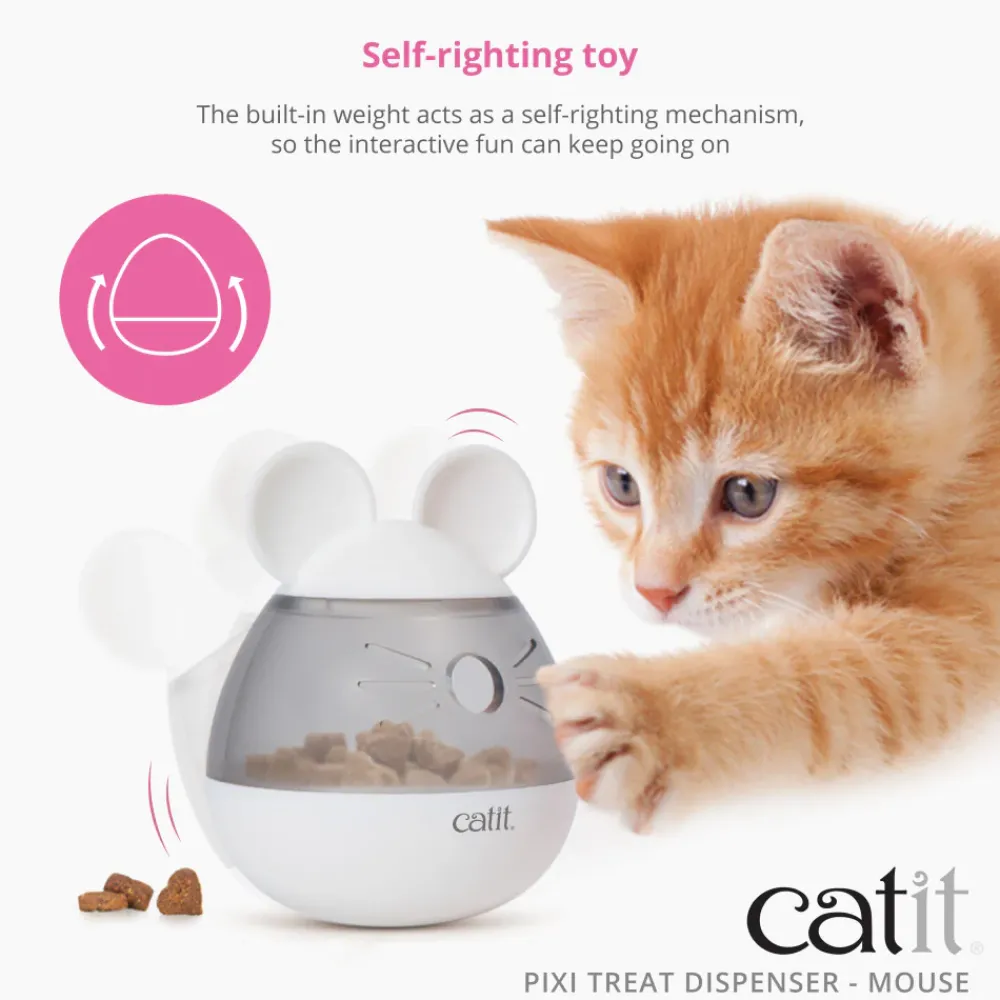 Sale Pixi Cat Treat Dispenser Mouse Supplies Collars, Scratchers, Toys, Etc.