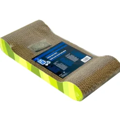 Best Style Patterned Cat Scratcher with Catnip - Jungle Stripes - Lounge Supplies Collars, Scratchers, Toys, Etc.