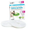 New Triple Action Fountain Filter - 2 pack Supplies Collars, Scratchers, Toys, Etc.