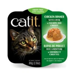 Clearance Wet Cat Food Chicken Dinner With Salmon & Carrot Wet Food Cans, Pouches, Tetra Paks, Etc.