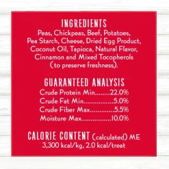 Outlet Dog Treats Grain Free Beef & Cheese Treats Treats & Chews