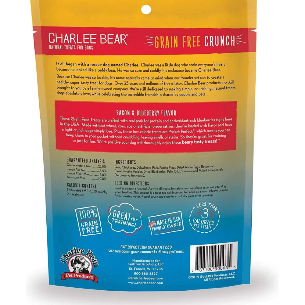 New Grain Free Crunch Bacon & Blueberry Flavour Dog Treats Treats Treats & Chews