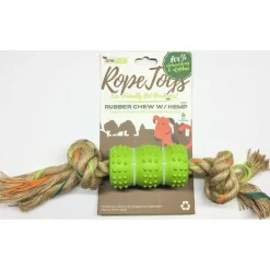 New Dog Rubber Toy With Hemp Rope Supplies Leashes, Collars, Beds, Flea & Tick, Etc. | Toys Interactive, Plush, Etc.