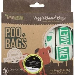 New Poo Bag Veggie Compostable Bags Supplies Leashes, Collars, Beds, Flea & Tick, Etc.