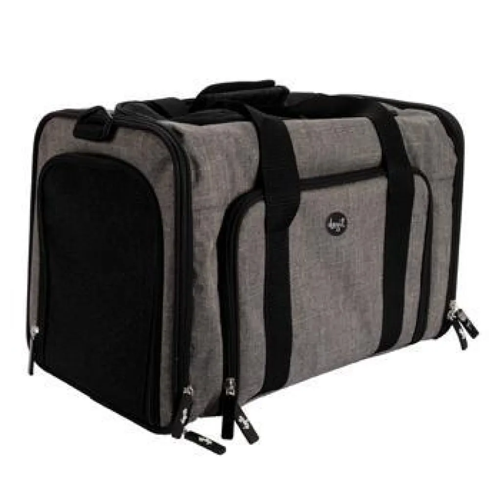Hot Explorer Soft Expandable Bag Grey & Black Supplies Leashes, Collars, Beds, Flea & Tick, Etc.