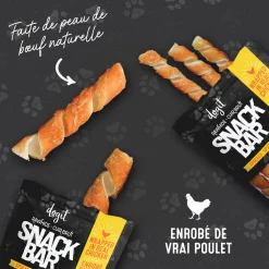 Outlet Snack Bar Chicken Wrapped Beefhide Spirals Large Dog Treats Treats Treats & Chews