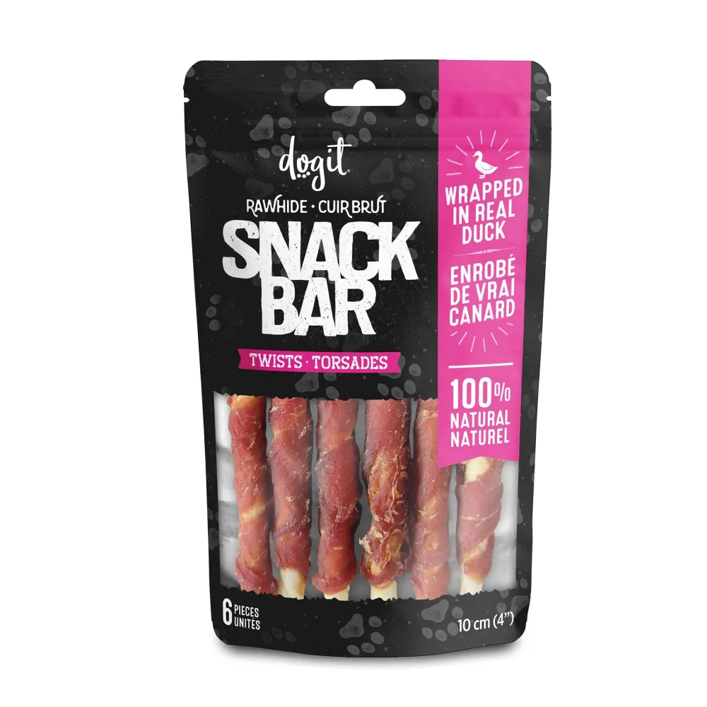 New Snack Bar Dog Treats Duck Rawhide Twist Treats Treats & Chews