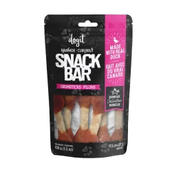 Hot Snack Bar Dog Treats Duck & Beefhide Drumsticks 3" Treats Treats & Chews