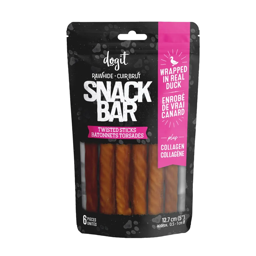 Outlet Snack Bar Dog Treats Duck Wrapped Beefhide & Collagen Twisted Sticks Treats Treats & Chews