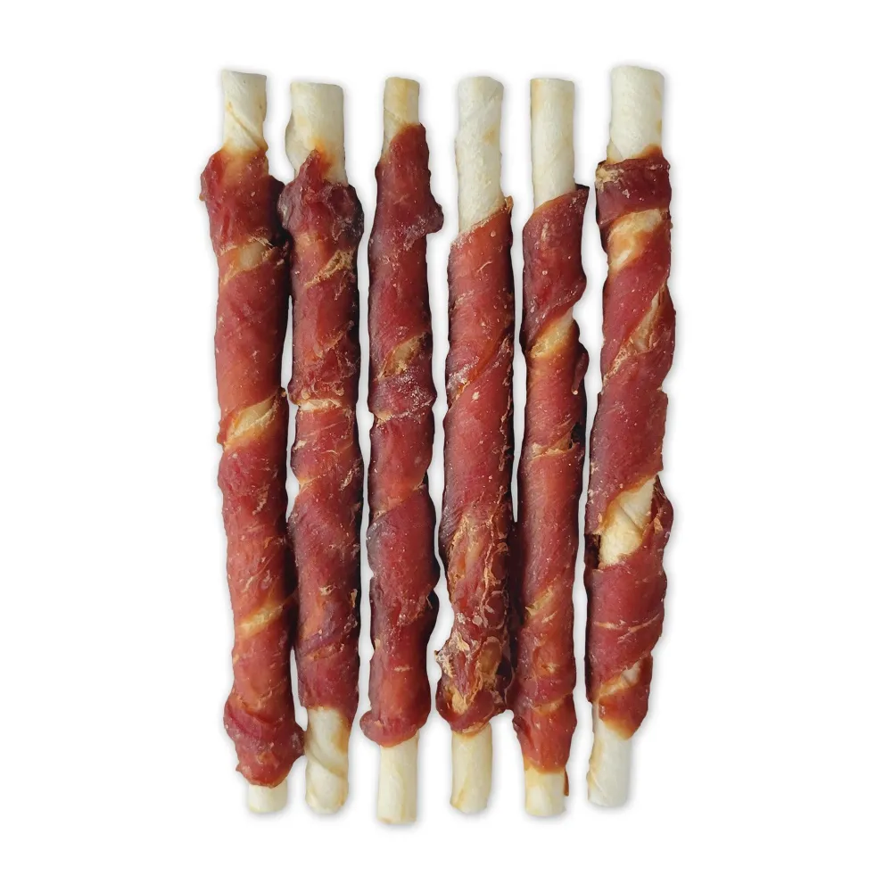 New Snack Bar Dog Treats Duck Rawhide Twist Treats Treats & Chews